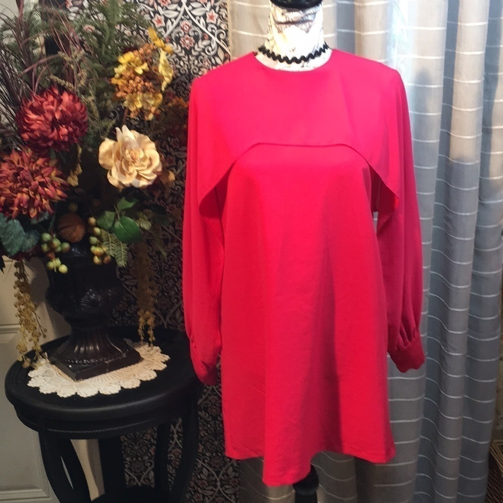Zara basic collection sleeveless dress with a Shear shoulder drape dress